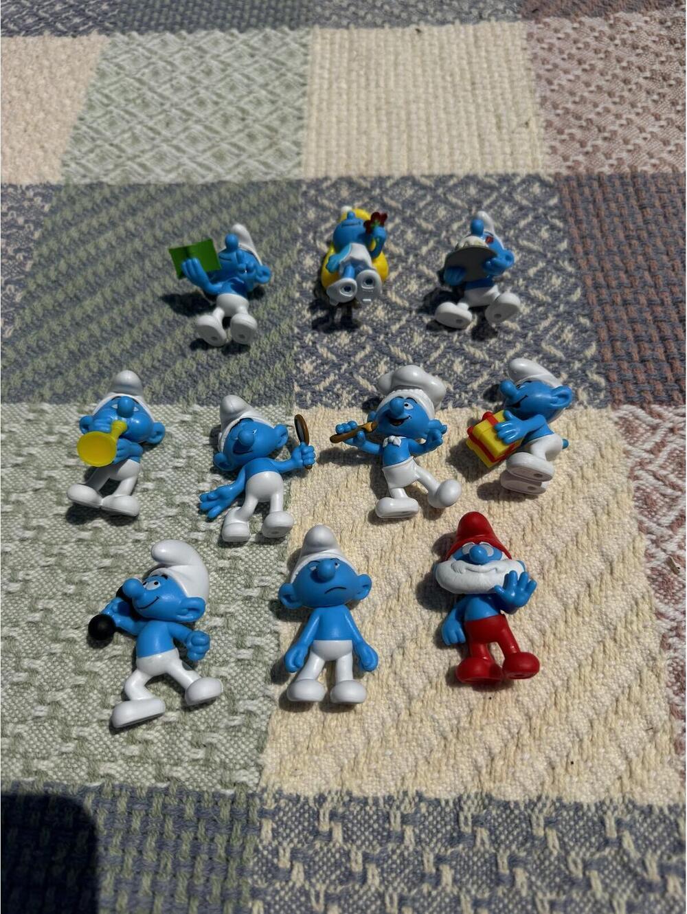 Peyo 2022 Smurfs Figurine Set of 10 Collectible Toys